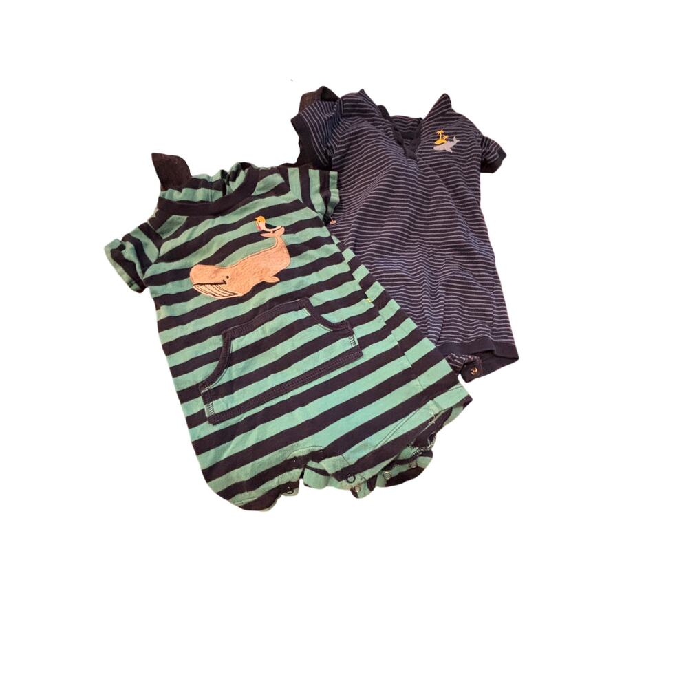 Charming Carter's Baby Romper Lot - 3 Adorable One-Pieces for Little Ones!